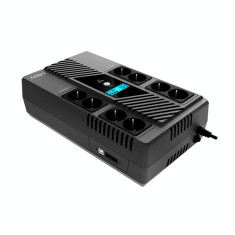 UPS Njoy &quot;Token 800&quot;, Line int., brick, AVR, Schuko x 8, display LCD, back-up 1 - 10 min. &quot;UPCSBLS680TTOAZ01B&quot; (timbru verde 11 lei)