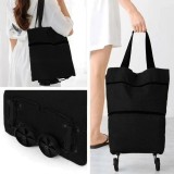 Geantă Cărucior Pliabilă, Capacitate 20L, Negru, Dimensiuni 45x39x13cm