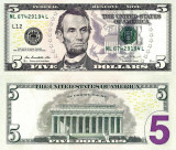 USA SUA █ bancnota █ 5 Dollars █ 2013 █ P-539 █ L12 San Francisco █ UNC