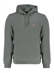 Hanorac bărbați, cu mini logo brodat, Regular fit, verde &icirc;nchis, XL
