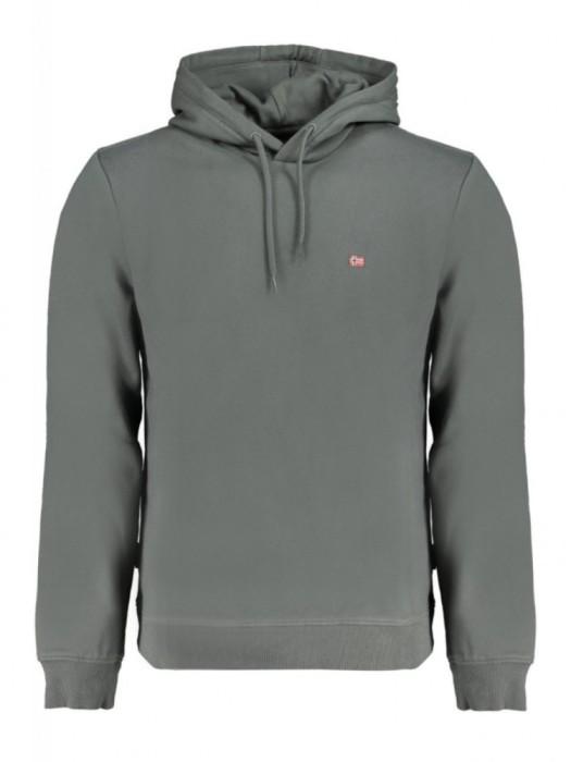 Hanorac bărbați, cu mini logo brodat, Regular fit, verde &icirc;nchis, XL