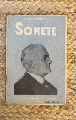 SONETE de I.GR. PERIETEANU ,1936 foto