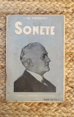 SONETE de I.GR. PERIETEANU ,1936 foto