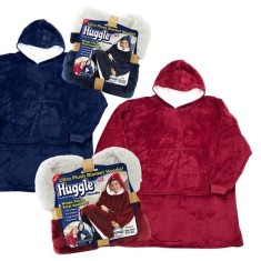 Patura cu maneci stil hanorac cu gluga si buzunar Huggle Hoodie