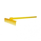 Grebla galbena din plastic, 61 cm