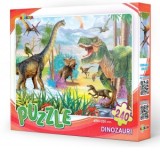 Puzzle 240 piese Dinozauri