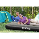 Bestway Saltea gonflabilă 3 &icirc;n 1, negru și gri, 188x99x25 cm 93794