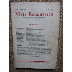 VIATA ROMANEASCA 1939 ANUL XXXI NR 5 - MAI