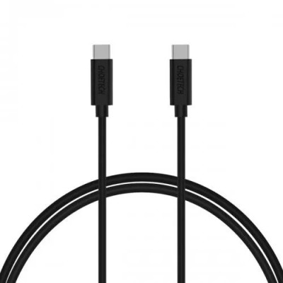 Cablu USB Type C la USB Type C 3A Choetech CC0002 1m negru foto