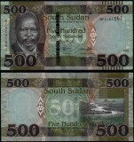 SUDAN DE SUD █ bancnota █ 500 Pounds █ 2021 █ P-16 █ UNC █ necirculata