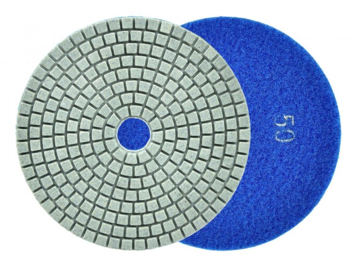 Disc diamantat pentru slefuirea umeda placilor de portelan, 125 mm, granulatie 50, Geko G78917