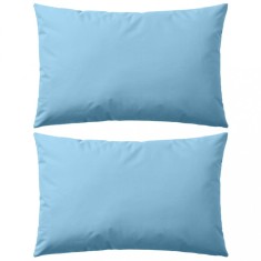 vidaXL Perne de exterior, 2 buc., albastru deschis, 60 x 40 cm