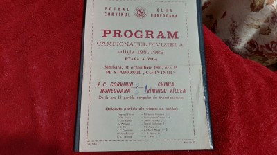 program Corvinul Hd. - Chimia Rm. Valcea foto