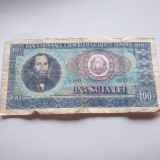 Rom&acirc;nia 100 lei 1966 Nicolae Bălcescu