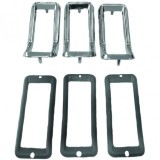 Set de trim pentru stopuri 3 piese cromate, potrivit pentru Ford Mustang 67 Performance AutoTuning