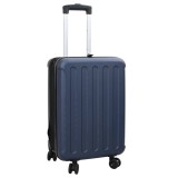 Valiză pliabilă Hard Shell 20&#039;&#039; Albastru &icirc;nchis 34x23x55.5 cm ABS