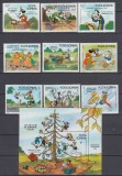 ROMANIA 1986 LP 1153 LP 1154 DESENE WALT DISNEY II SERIE+COLITA DANTELATA MNH