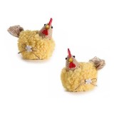 Cumpara ieftin Set 2 figurine Gaini galbene 9x6x8 cm