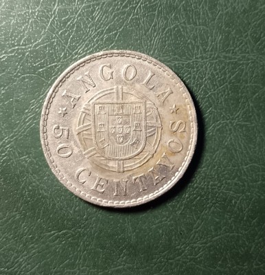 ANGOLA 50 CENTAVOS 1923 foto
