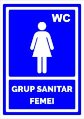 Semn de grup sanitar femei foto