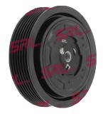Ambreiaj compresor aer conditionat Audi A4 202007, A6 202012; compresor tip Denso 6SEU14C, diametru fulie 115mm, 6 nervuri; 4F0260805M; SRLine,
