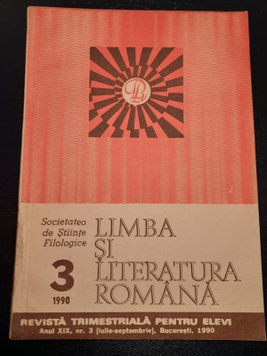 Limba si literatura romana, Nr. 3/1990 - Revista trimestriala pentru elevi foto