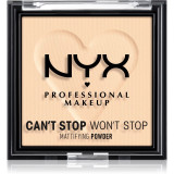 NYX Professional Makeup Can&#039;t Stop Won&#039;t Stop Mattifying Powder pudra matuire culoare 01 Fair 6 g