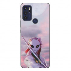 Husa compatibila cu Motorola Moto G60S Silicon Gel Tpu Model Demon Slayer Sabito