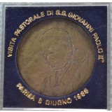 Medalia Vizita Papei Paul II la Parma 6 iunie 1988