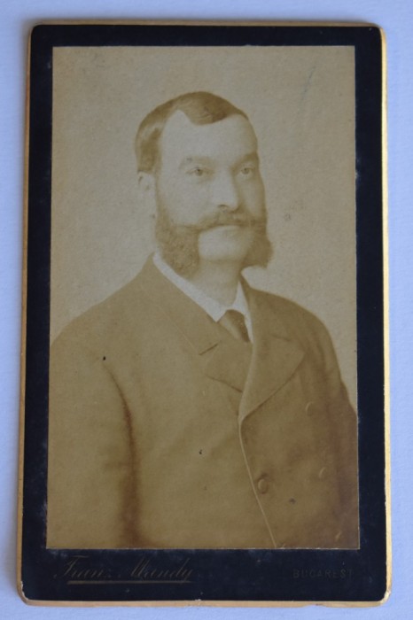 CDV Atelier Romania Bucuresti Bucuresci Bucarest Franz Mandy barbat