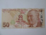 Turcia 50 Lirasi/Lire 2009 in stare foarte buna