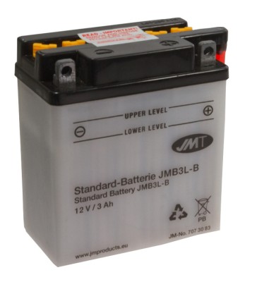 Baterie 12V3Ah moto + electrolit YB3L-B JMT Cod Produs: MX_NEW 7073083MA foto