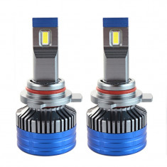 Set 2 LED-uri Auto Techstar® K11, 9012, 55w, 8000 Lumeni, 6500K, AUTO, 12-24 Volti, CSP, Canbus, Miez Cupru, Radiator Aluminiu