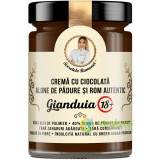 Gianduia 18+ Crema cu Ciocolata, Alune de Padure si Rom Autentic Secretele Ramonei 350g