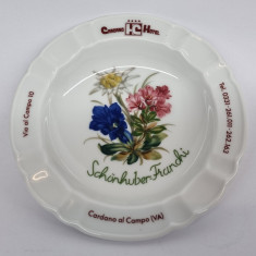 Farfurie decorativa vintage portelan german - Suvenir CARDANO HOTEL - ITALIA