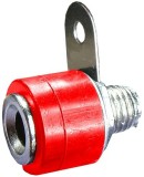 Borna 4mm, mama, rosu, fixare pe panou - 122560