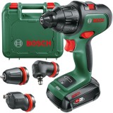 Bosch AdvancedImpact 18 - Masina de gaurit si insurubat cu percutie cu 1 acumulator Li-Ion 18 V 2.5 Ah 36 Nm mandrina detasabila led iluminare valiza