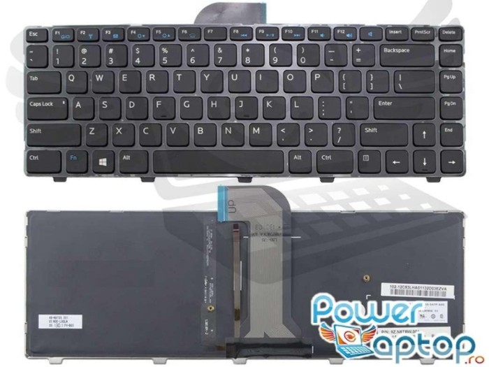Tastatura Dell Inspiron 14R 3421 iluminata backlit, 15Z 5523 iluminata backlit