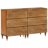 VidaXL Dulapuri laterale, 2 buc., 60x33x75 cm, lemn masiv de mango 3206309