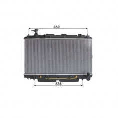 Radiator racire Toyota Rav-4 (Xa20) 08.2000-11.2005 Model Tropic, Motor 2, 0 110kw Benzina, tip climatizare Cu/fara AC, cutie automata, diametru intr