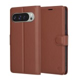 Husa Google Pixel 9 Pro XL Techsuit Leather Folio, maro