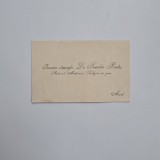 Carte de Vizita: Iconom Stavrofor Dr. Teodor Botis, Rectorul Academiei Teologice din Arad