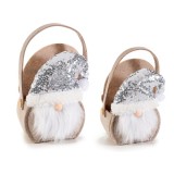Set 2 gentute cadou din fetru cu paiete, Santa Claus