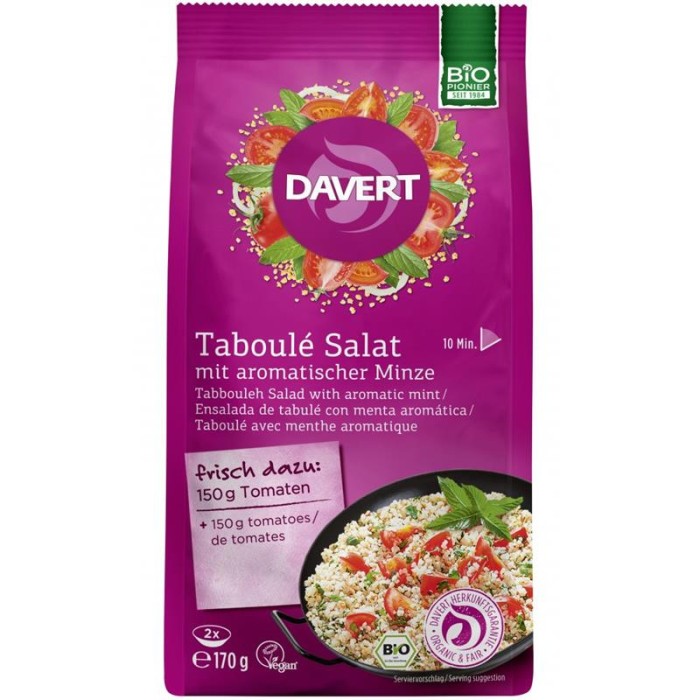 Salata Taboule cu Menta Bio 170 grame Davert