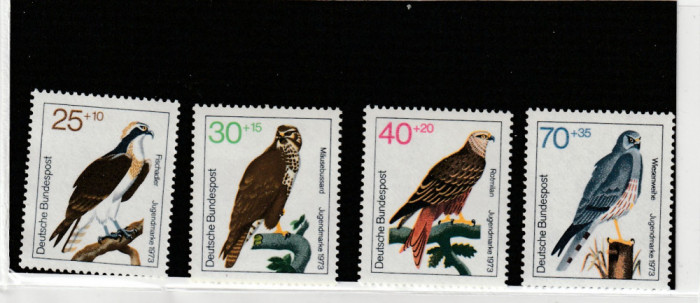 Deutsche Bundespost 1973 - Pasari de prada
