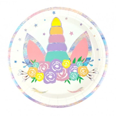 Set 6 farfurii Magic unicorn 23 cm foto