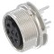 Conector M16 Soclu Mamă THT PIN 6 5A 150V Drept IP40
