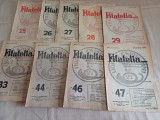 LOT 9 REVISTE FILATELIA, REVISTA FILATELIȘTILOR DIN ROM&Acirc;NIA, ANUL 1946, NR, 25, 26, 27, 28, 29, 33, 44, 46, 47 * 38