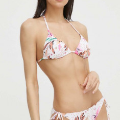 Roxy costum de baie din două piese Beach Classics culoarea alb, cupa usor rigidizata, ERJX203537