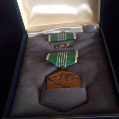 Decorație US.Army- Meritul Militar ,cutie / barete/ completă